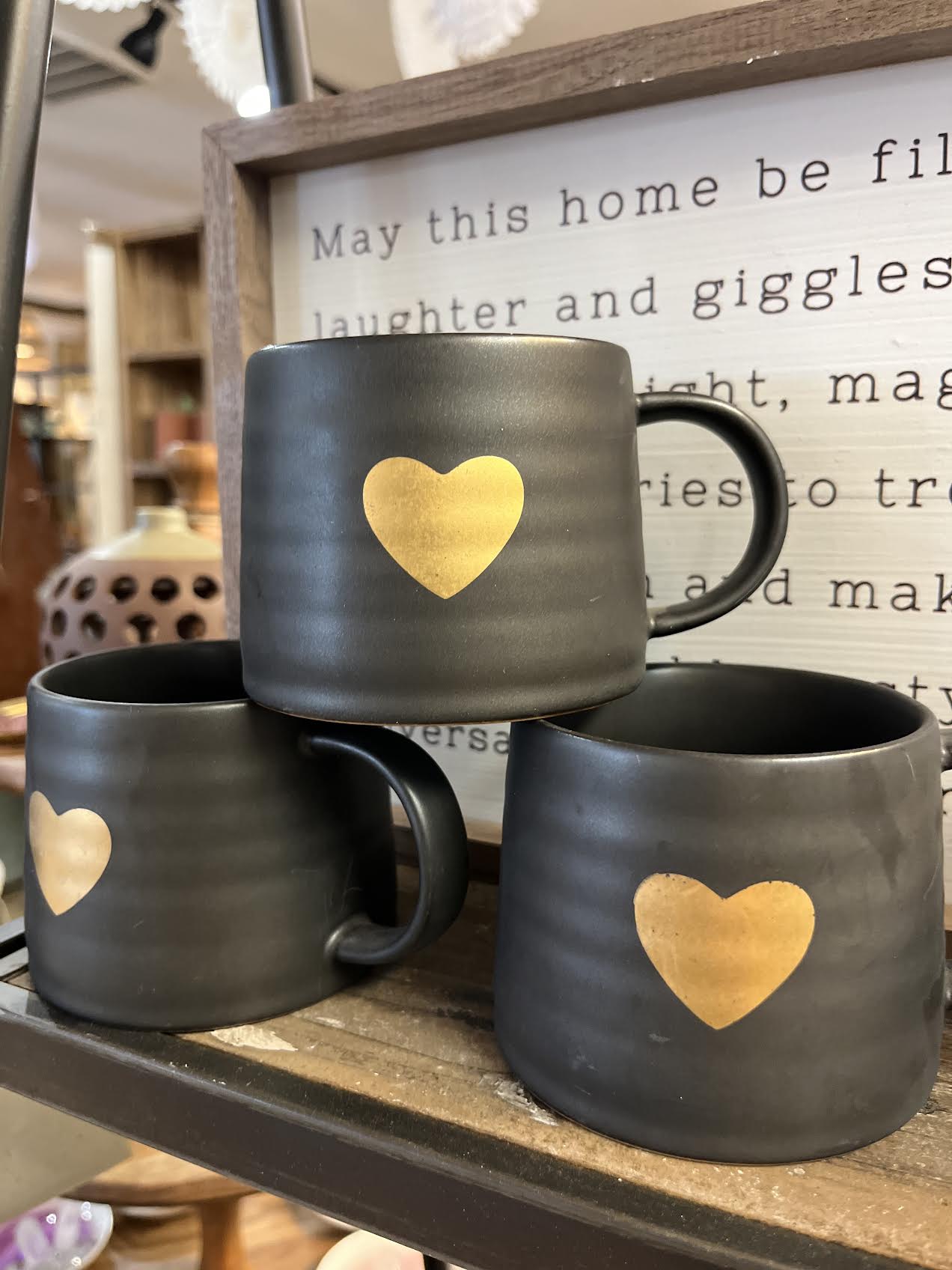Gold Heart Mug Go Girl Shoppe