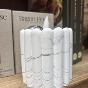 flameless marble candle