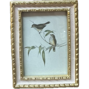 frame with bird print